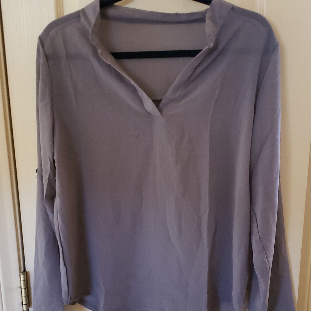 Gray blouse